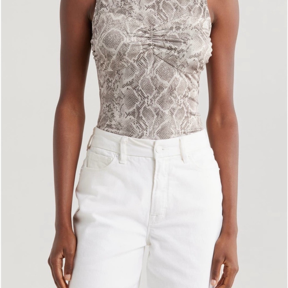 Snake Print Sleeveless Top